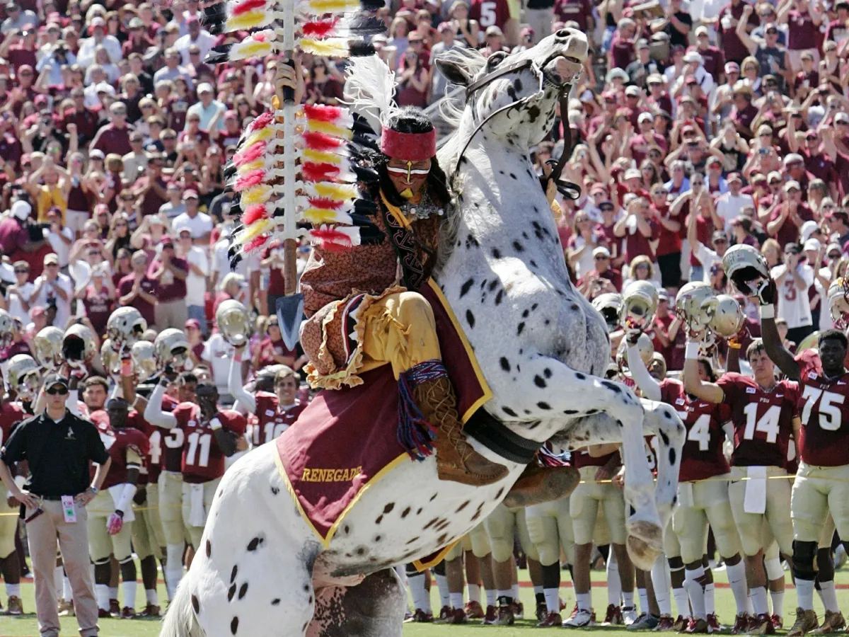 Chief Osceola and Renegade at an FSU game